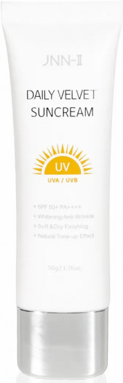 Крем для лица солнцезащитный «Jnn Daily Velvet Suncream» SPF50+ PA++++