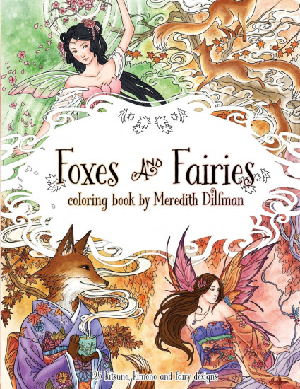 Foxes & Fairies coloring book