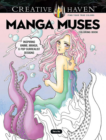 Creative Haven Manga Muses Coloring Book