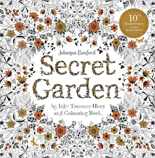 Secret Garden. An Inky Treasure Hunt and Colouring Book
