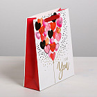 Пакет подарочный «I love you»