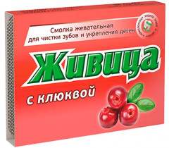 Смолка жевательная с клюквой