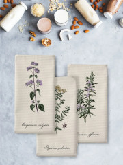 Комплект полотенец вафельных «Botanica»