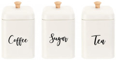 Набор банок для сыпучих продуктов «Tea, coffee, sugar»