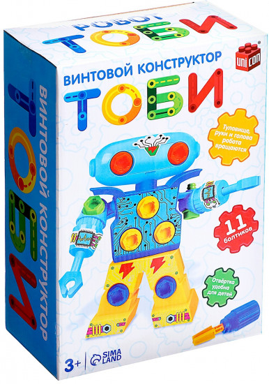 Конструктор винтовой «Робот Тоби»