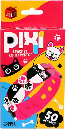 Конструктор-браслет «Pixi. Зверята»
