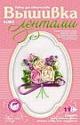 Вышивка лентами "Чайные розы"