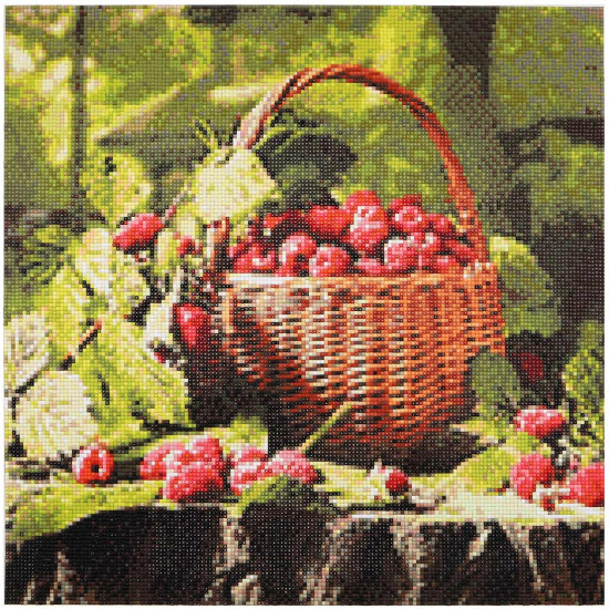 Мозаика алмазная «Корзина с малиной»