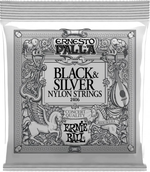 Струны для классической гитары 2406 Ernesto Palla Black & Silver,  28-42