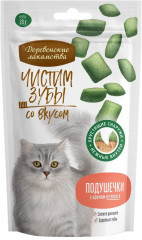 Лакомство для кошек «Подушечки с кремом из лосося»