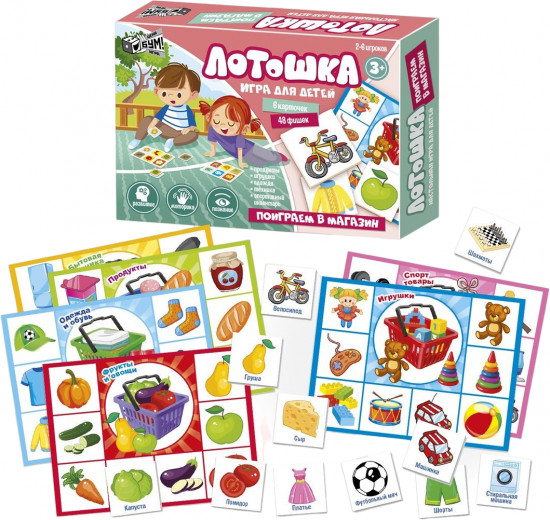 Настольная игра «Лотошка. Поиграем в магазин»
