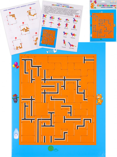 Игра логическая «Котёнок с игрушками»