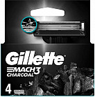 Кассеты для бритья сменные «Gillette Mach 3 Charcoal»