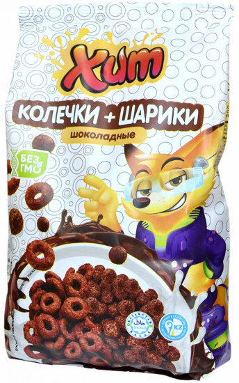 Фигурный завтрак «шарики и колечки шоколадные»