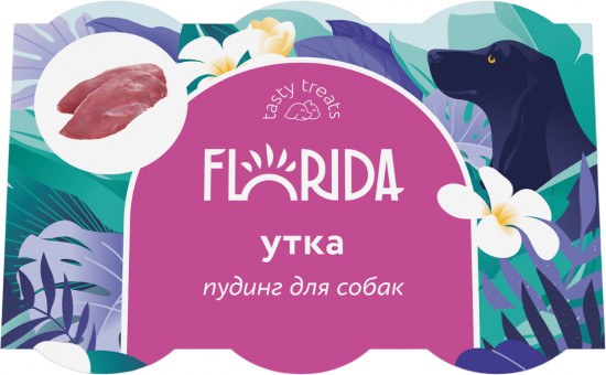 Пудинг для собак с уткой