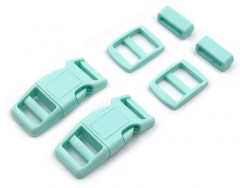 Набор фурнитуры пластиковой, цвет светло-бирюзовый