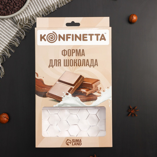 Форма для шоколада и конфет «Соты»