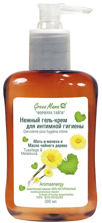 Крем-гель для интимной гигиены «Мать-и-мачеха и масло чайного дерева» | Green Mama