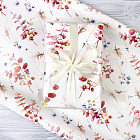 Бумага упаковочная глянцевая «Акварельные цветы»