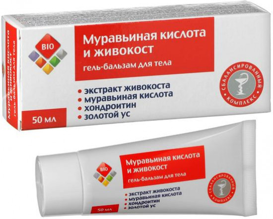 Гель-бальзам для тела «Муравьиная кислота и живокост»