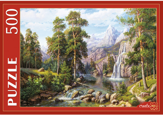 Пазл «Пейзаж с водопадом»
