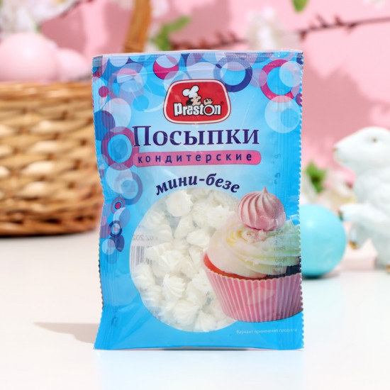 Посыпка кондитерская «Мини-безе», белый