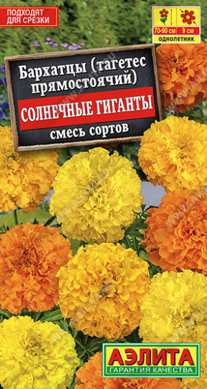 Бархатцы смесь сортов «Солнечные гиганты»