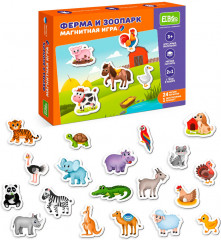 Игра магнитная «Зоопарк и ферма»