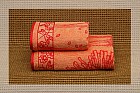 Полотенце махровое пестротканое  "Vispa Teresa" (Cleanelly, 70х130, цвет красный)