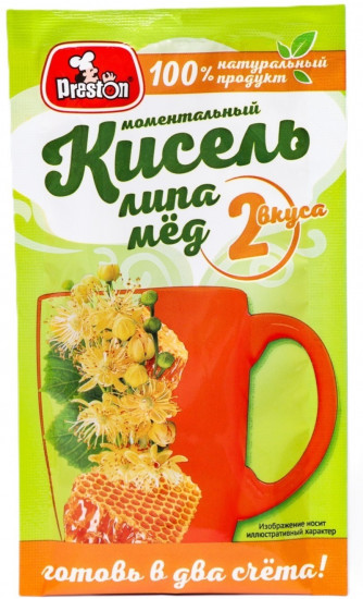 Кисель с медом и ароматом липового цвета