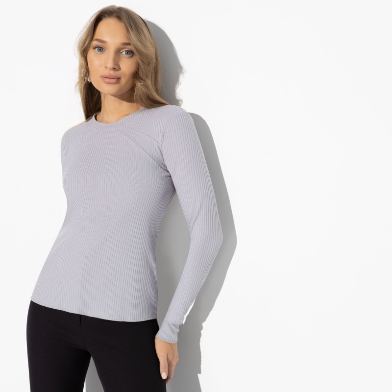 Лонгслив женский двухсторонний «Роковое признание, fashion grey» | Charutti