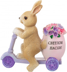 Фигурка декоративная «Кролик на самокате»