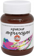 Краска акриловая для дизайнерских работ, коричневый