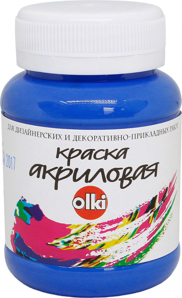 Краска акриловая для дизайнерских работ, ультрамарин | Olki