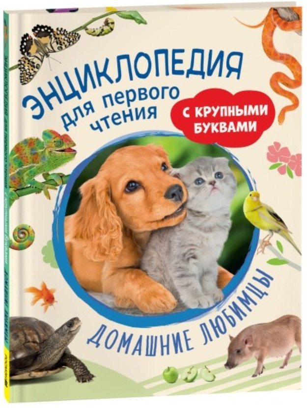 Домашние любимцы. Энциклопедия для первого чтения с крупными буквами | Энциклопедия для первого чтения с крупными буквами