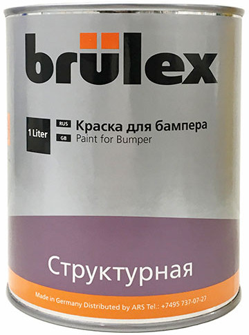 Краска для бампера структурная, Черный