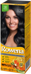 Крем-краска для волос стойкая «Rowena», оттенок 1.0 Черный