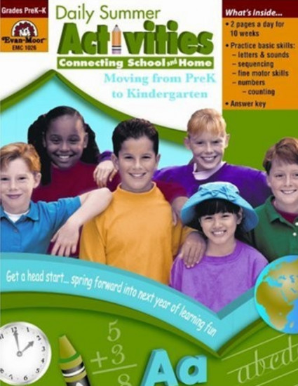 Daily Summer Activities, Moving from PreK to Kindergarten