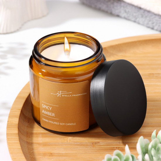 Свеча ароматическая в банке «ST Spicy Amber»