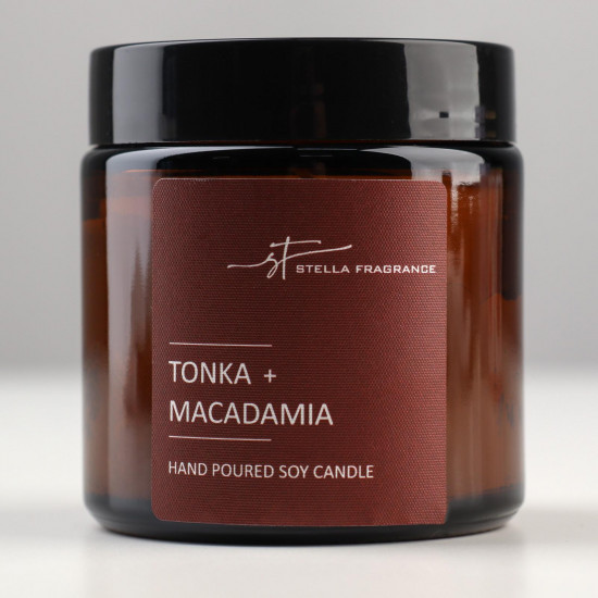 Свеча ароматическая в банке «Tonka macadamia»