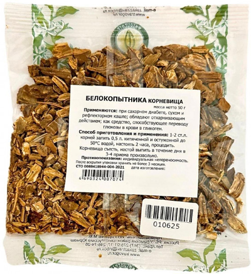 Белокопытника корневища