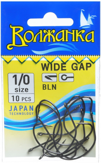 Набор крючков №1/0 «Wide Gap»