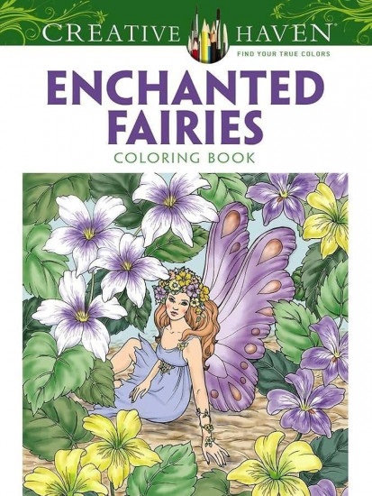 Creative Haven Enchanted Fairies Coloring Book