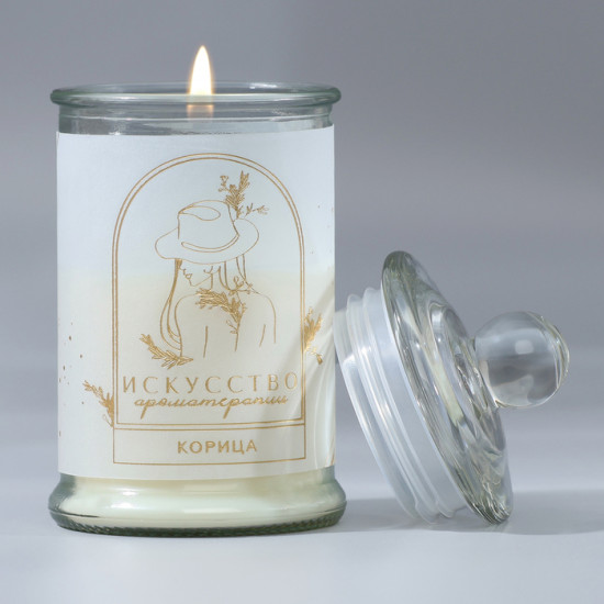 Свеча-баночка ароматическая «Искусство»