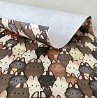 Бумага упаковочная матовая «Зайки»