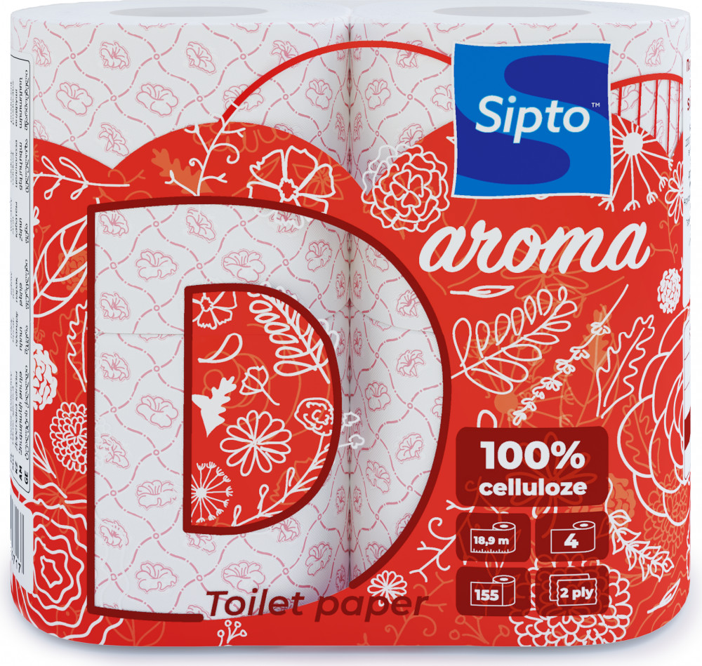 Туалетная бумага с ароматом клубники «Aroma» | Deco | Sipto