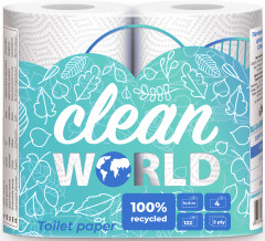 Туалетная бумага «Clean World»