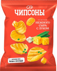 Чипсы со вкусом нежного сыра с луком
