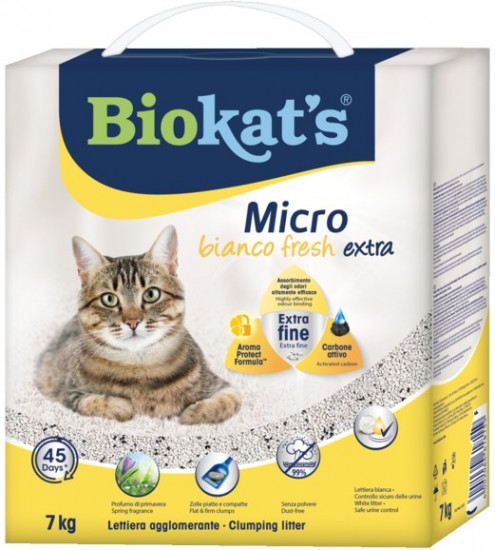 Наполнитель для кошек «Micro Bianco Fresh Extra»