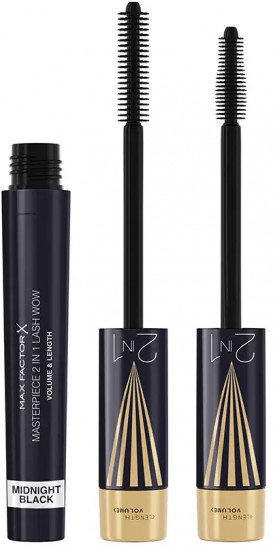 Тушь для ресниц «Masterpiece 2 In 1 Lash Wow», оттенок 003 Midnight Black